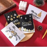 Carte de vœux de Noël avec enveloppe - Design aléatoire (24 designs différents)