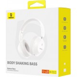 Baseus Bass 30 Max Drahtlose On-Ear Bluetooth 5.3 Kopfhörer Kabellos Hochwertig Soundqualität - Weiss