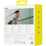 Baseus Bass 30 Max Drahtlose On-Ear Bluetooth 5.3 Kopfhörer Kabellos Hochwertig Soundqualität - Weiss