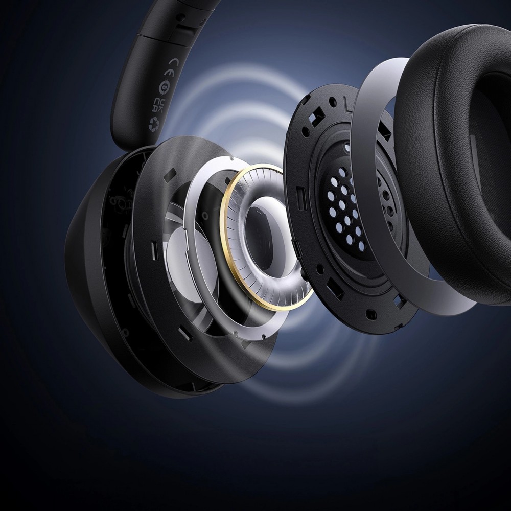 Baseus Bass 30 Max Kabellose On-Ear Bluetooth 5.3 Kopfhörer Hochwertiger Sound Leistungsstarker Bass - Schwarz