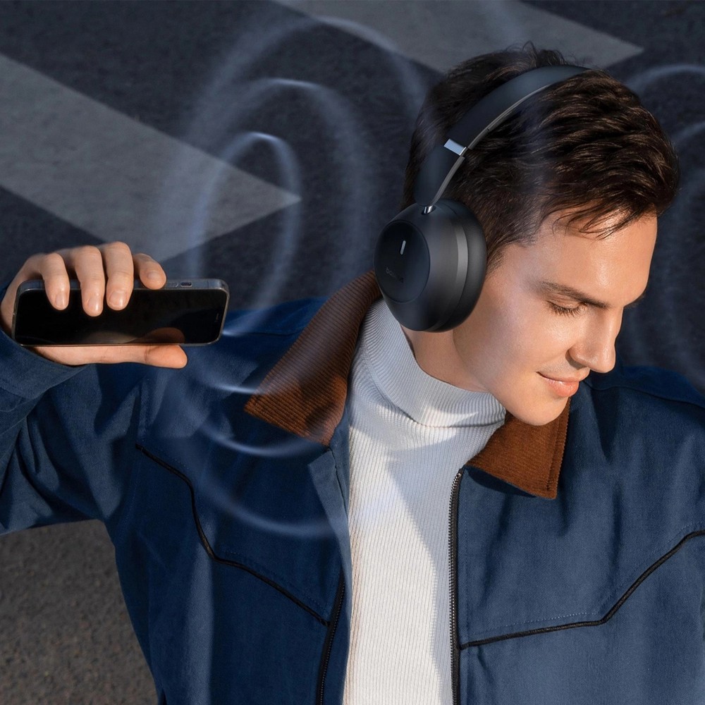 Baseus Bass 30 Max Kabellose On-Ear Bluetooth 5.3 Kopfhörer Hochwertiger Sound Leistungsstarker Bass - Schwarz