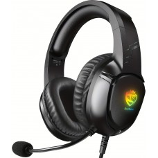 SOULBYTES S20 RGB Gaming Headset mit Surround-Sound Mikrofon für PS4 / PS5 / XBOX / PC 3.5 mm - Schwarz