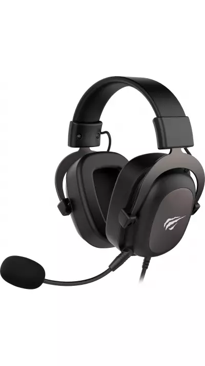 HAVIT 3.5mm Gaming Headset mit 3D Surround Sound und abnehmbarem Mikrofon für Xbox, PlayStation, PC, Switch - Schwarz