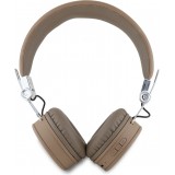 Bluetooth Kopfhörer Guess On-Ear Premium mit Dreieckslogo Kunstleder - Braun