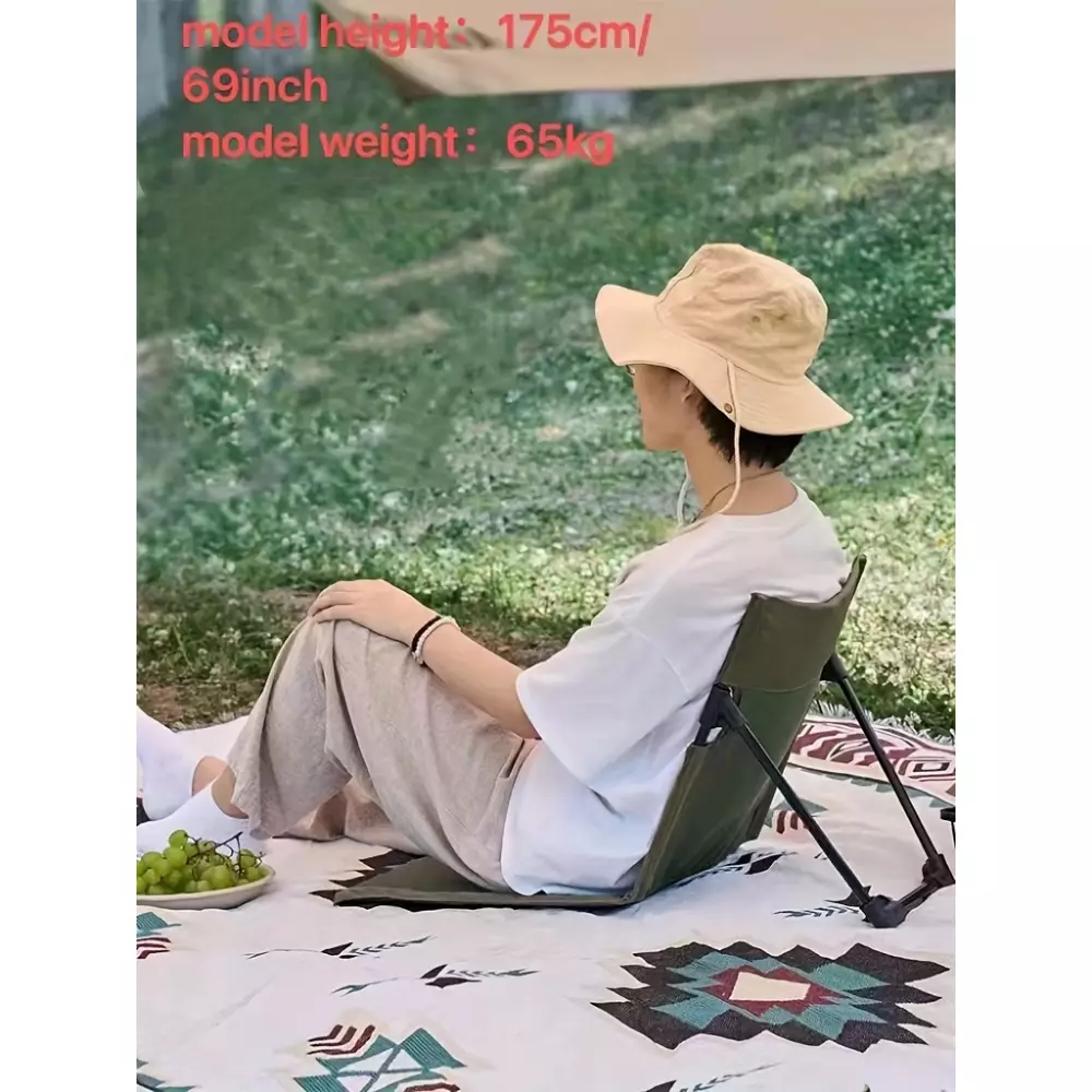 Ultraleichte Aluminium Faltstuhl für Camping/Strand/Freizeit/Outdoor mit Tragetasche - Grün