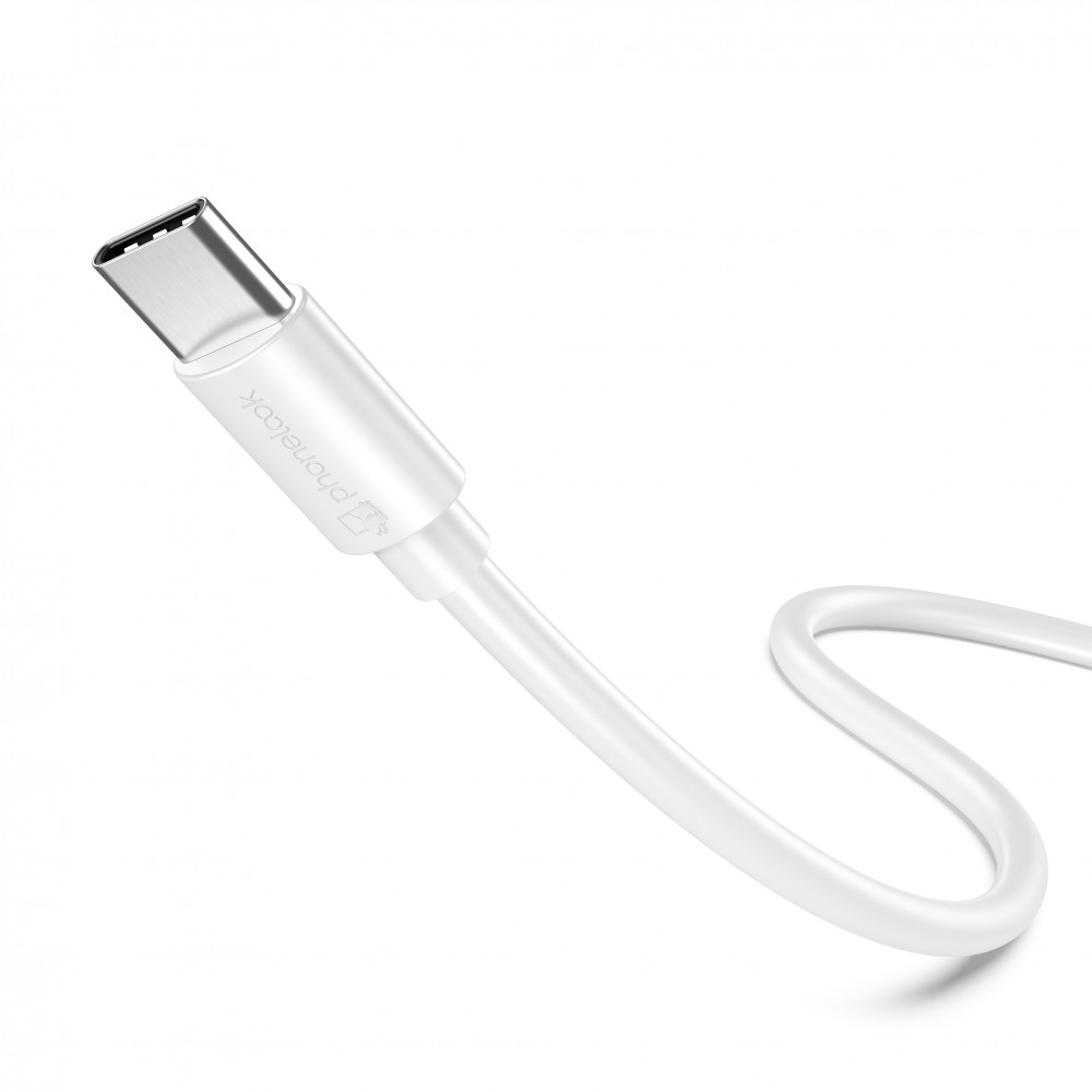 20W USB-C Ladegerät mit 1m Ladekabel USB-C (Android/iPhone 15) - Weiss