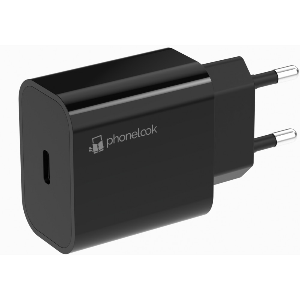 20W USB-C Ladegerät mit 1m Ladekabel USB-C auf Lightning (iPhone) - Schwarz