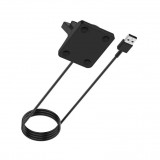 USB-Ladegerät mit Ständer für Fitbit Versa 3 - 4 und Fitbit Sense 1 - 2 - Schwarz