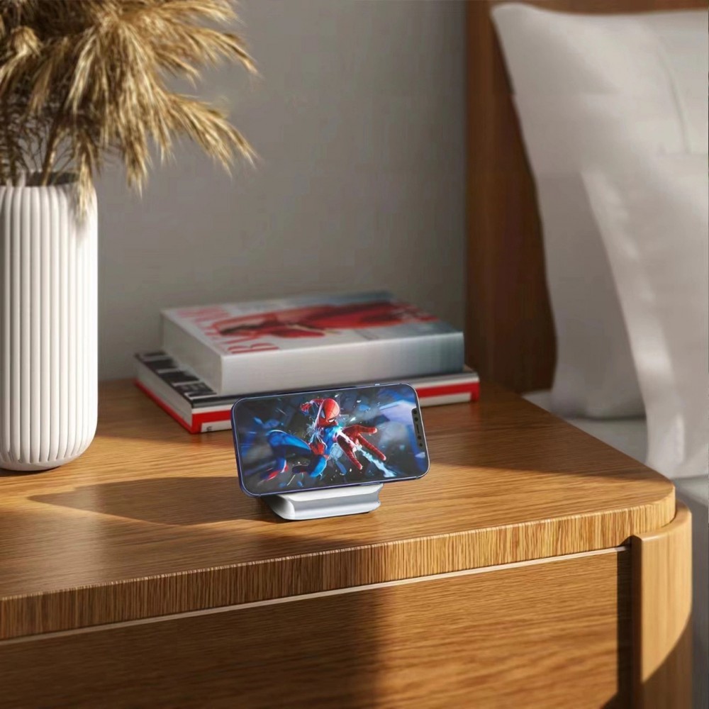 Dudao A11N 15W faltbares 3-in-1 Induktionsladegerät mit USB-C Kabel - Weiss