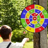 Zielscheibe für Wurfspiel Ball-Dart mit klebrigen Bällen in zufälliger Farbe für drinnen und draussen