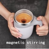 Elektronischer Coffee Cup aus Edelstahl 380ml mit automatischer Rühr Funktion - Braun