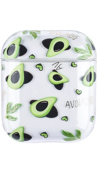 Hülle AirPods 1 / 2 - Durchsichtiger Kunststoff Avocados