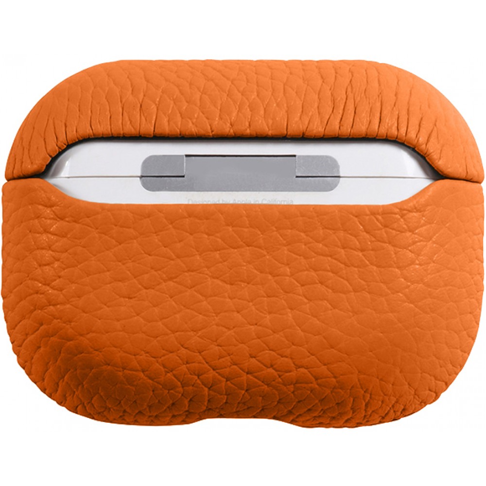 AirPods Pro Case Hülle - Schock absorbierend luxus case Echtleder - Orange