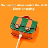 AirPods 3 Case H&uuml;lle - AirPods-Tasche mit Motif Handtasche - Gr&uuml;n