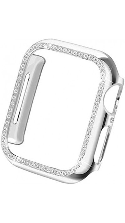 Hülle Apple Watch 40mm - Strass - Silber