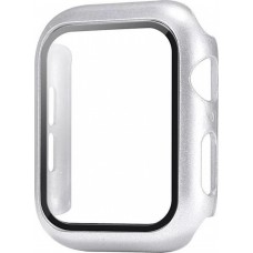 Apple Watch 40mm Case Hülle - Full Protect mit Schutzglas - Silber