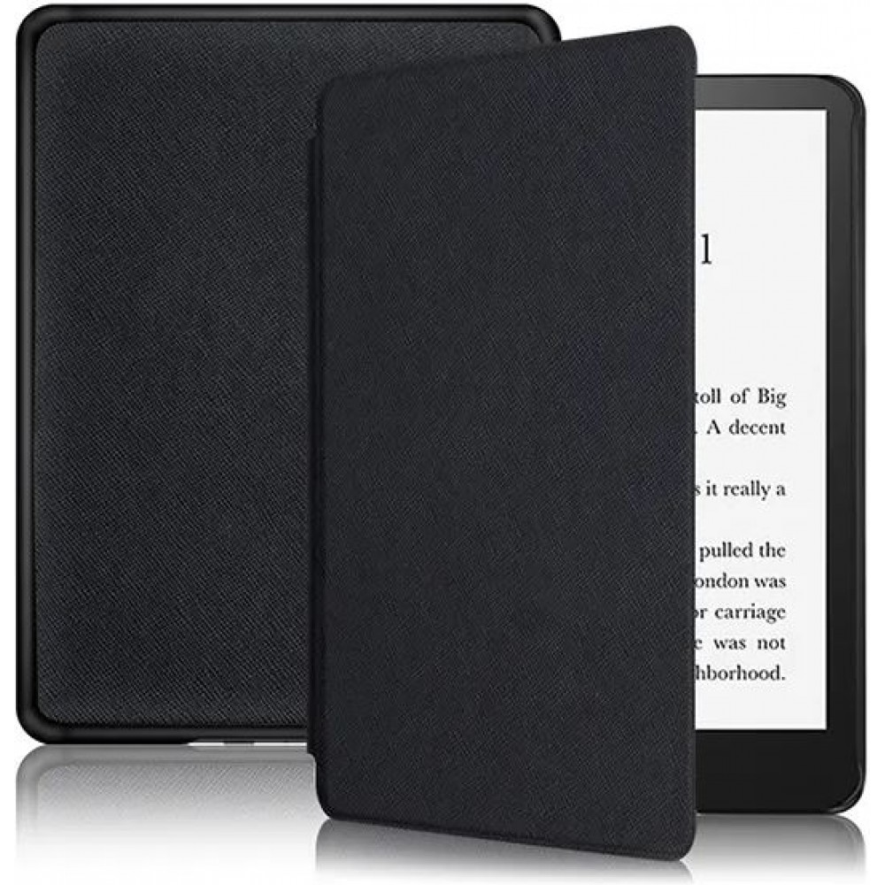 Kindle Paperwhite 1 / 2 / 3 Case Hülle - Ultra dünn & leicht Kunstleder hard-shell - Schwarz
