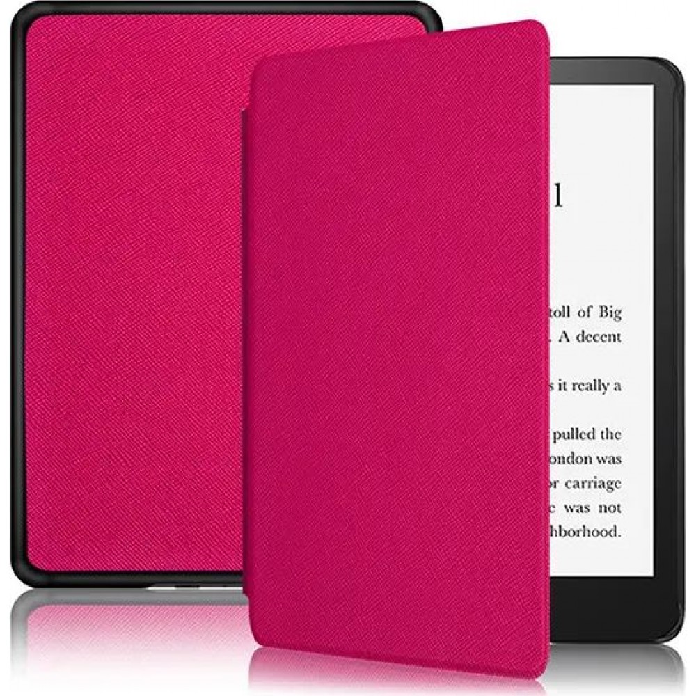 Kindle Paperwhite 1 / 2 / 3 Case Hülle - Ultra dünn & leicht Kunstleder hard-shell - Dunkelrosa