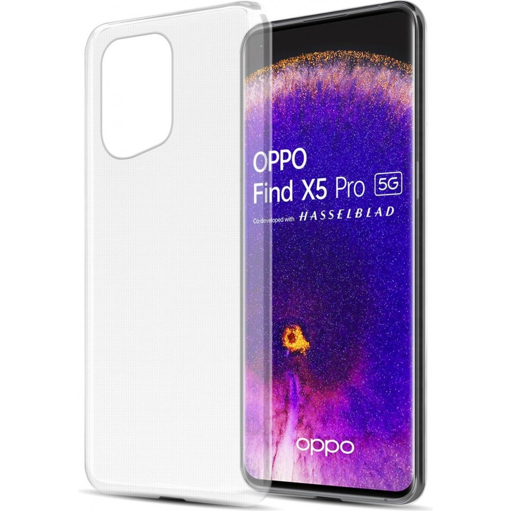 Coque OPPO Find X5 - Gel transparent Silicone Super Clear flexible
