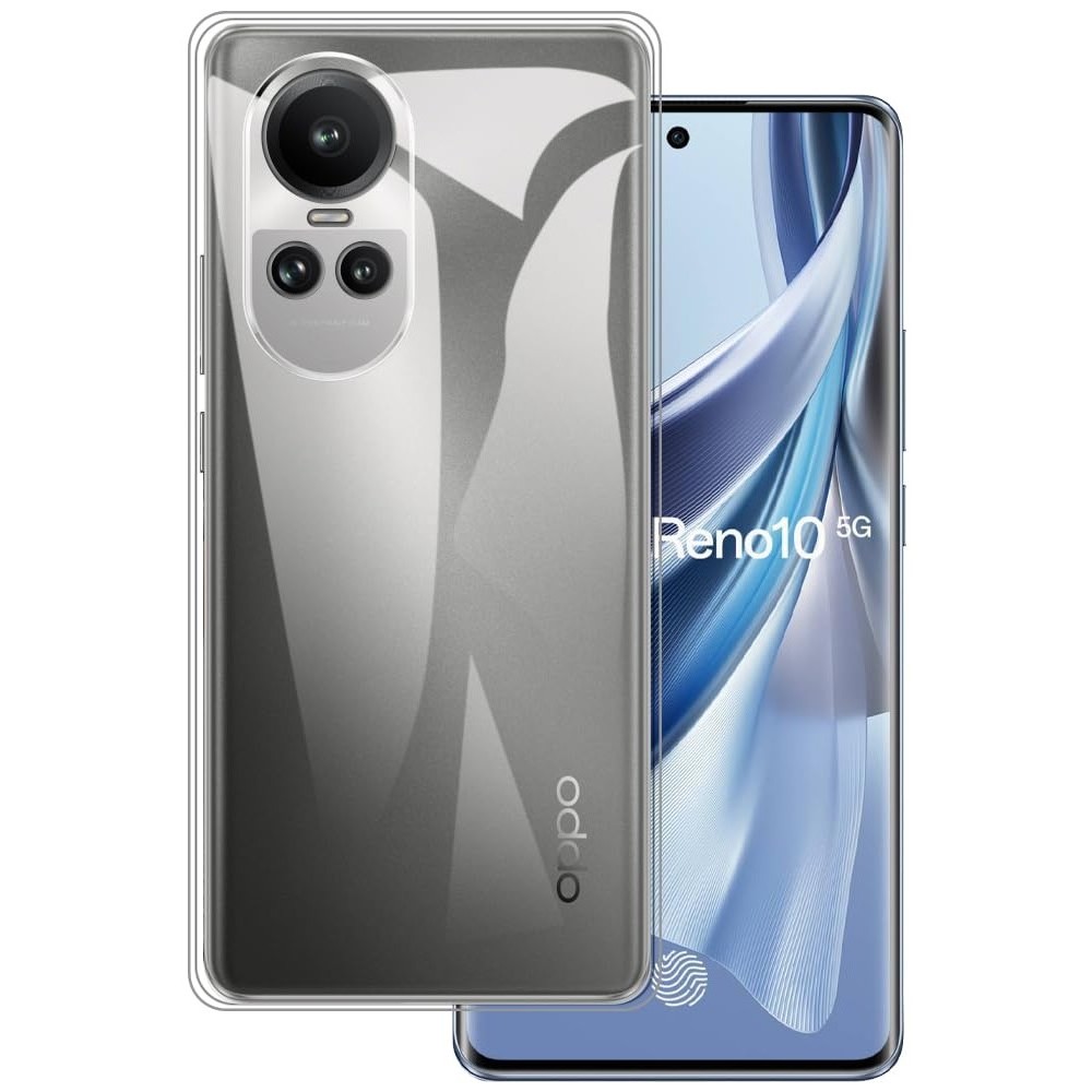 Hülle OPPO Reno10 5G / Reno10 Pro 5G - Gummi Transparent Silikon Gel Simple Super Clear flexibel