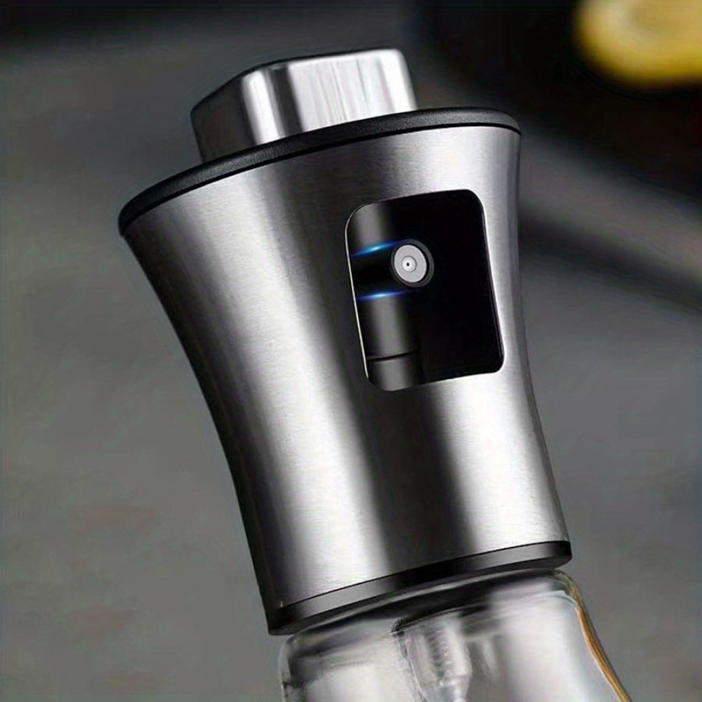 Edelstahl- und Glas-Sprühflasche für Küchenöl und Grill