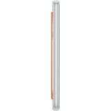 Galaxy A33 5G Case Hülle - Samsung Slim Strap Cover - Dünne Schale mit orangefarbener Griffbefestigung - Transparent