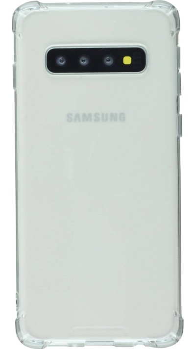 Hülle Samsung Galaxy S10+ - Gummi Transparent Gel Bumper mit extra Schutz für Ecken Antischock