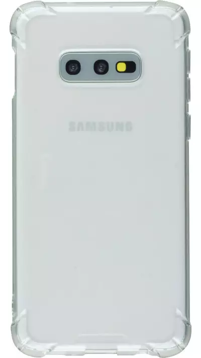 Hülle Samsung Galaxy S10e - Gummi Transparent Gel Bumper mit extra Schutz für Ecken Antischock