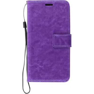 Hülle Samsung Galaxy S21+ 5G - Premium Flip Leder Tasche - Violett