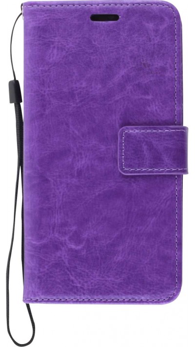 Hülle Samsung Galaxy S23+ - Premium Flip Leder Tasche - Violett