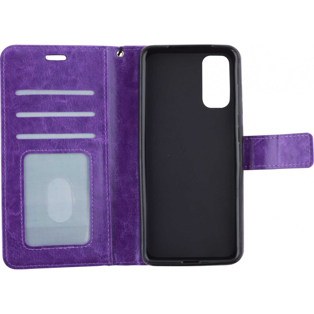 Hülle Samsung Galaxy A53 5G - Premium Flip Leder Tasche - Violett