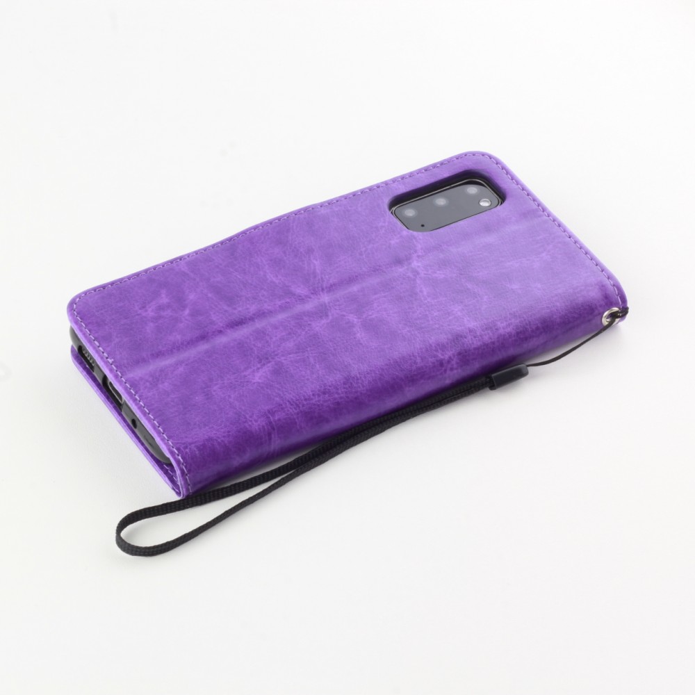 Hülle Samsung Galaxy A53 5G - Premium Flip Leder Tasche - Violett