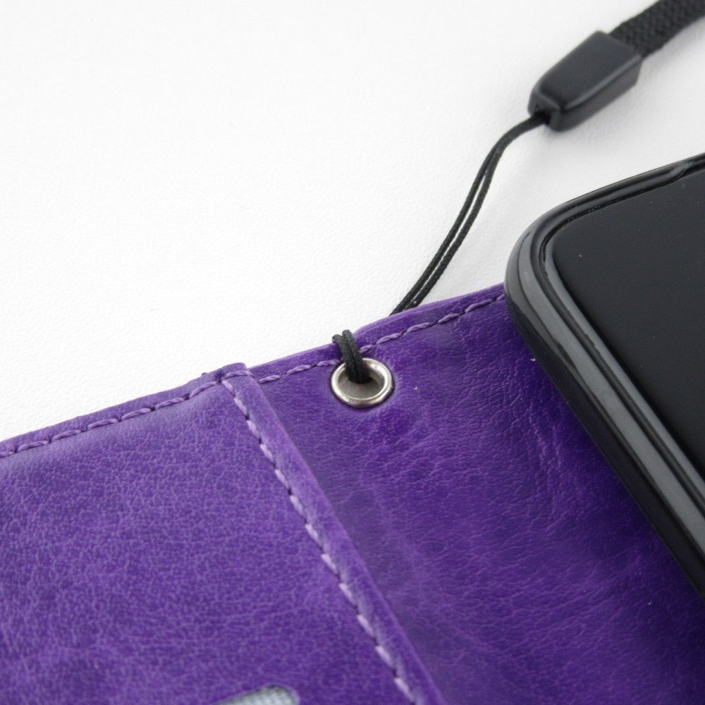 Hülle Samsung Galaxy A53 5G - Premium Flip Leder Tasche - Violett