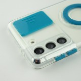 Coque Samsung Galaxy S23+ - Caméra clapet avec anneau - Bleu