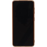 Hülle Samsung Galaxy S25+ - Gummi Bronze mit Ring - Rosa
