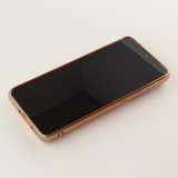 Hülle Samsung Galaxy S25+ - Gummi Bronze mit Ring - Rosa