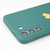 Coque Samsung Galaxy S20 FE 5G - Silicone Mat Coeur doré - Vert foncé