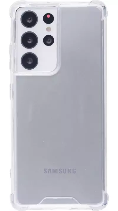 Hülle Samsung Galaxy S25 Ultra - Bumper Glass TPU Anti-Schock mit Acryl - Transparent