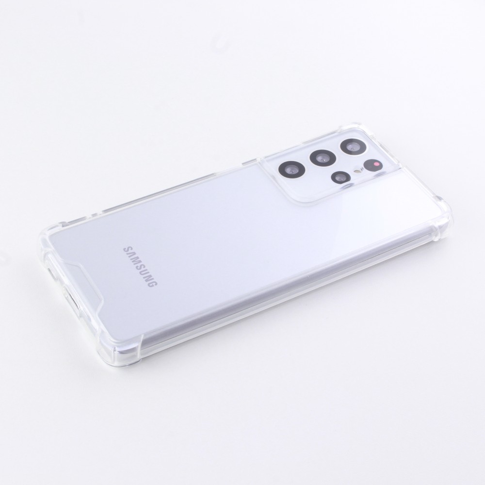 Hülle Samsung Galaxy S25 Ultra - Bumper Glass TPU Anti-Schock mit Acryl - Transparent