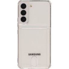 Samsung Galaxy S24+ Case Hülle - Gummi Bumper Kartenhalter - Transparent