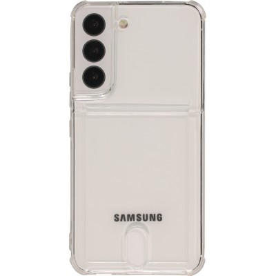 Samsung Galaxy S25 Case Hülle - Gummi Bumper Kartenhalter - Transparent