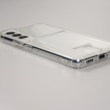 Samsung Galaxy S24+ Case Hülle - Gummi Bumper Kartenhalter - Transparent