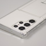 Samsung Galaxy S24 Ultra Case Hülle - Gummi Bumper Kartenhalter - Transparent