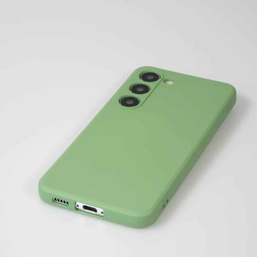 Samsung Galaxy S25 Case Hülle - Silikon soft touch - Grün