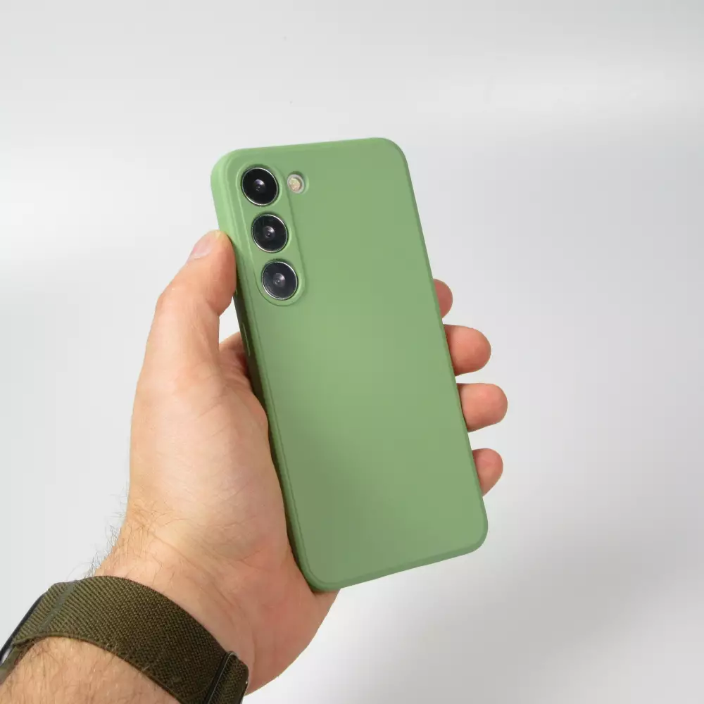 Samsung Galaxy S25 Case Hülle - Silikon soft touch - Grün
