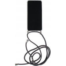 Hülle Samsung Galaxy S23 - Gummi transparent mit Seil - Grau