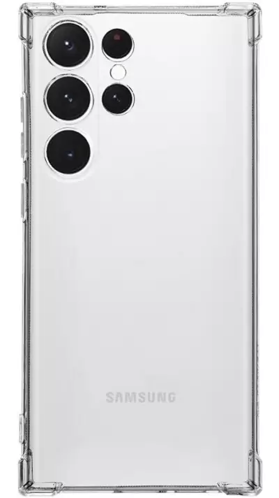 Samsung Galaxy S25 Ultra Case Hülle - Gummi Transparent Gel Bumper mit extra Schutz für Ecken Antischock