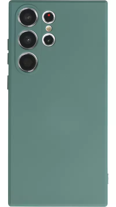 Samsung Galaxy S25 Ultra Case Hülle - Silikon soft touch - Dunkelgrün