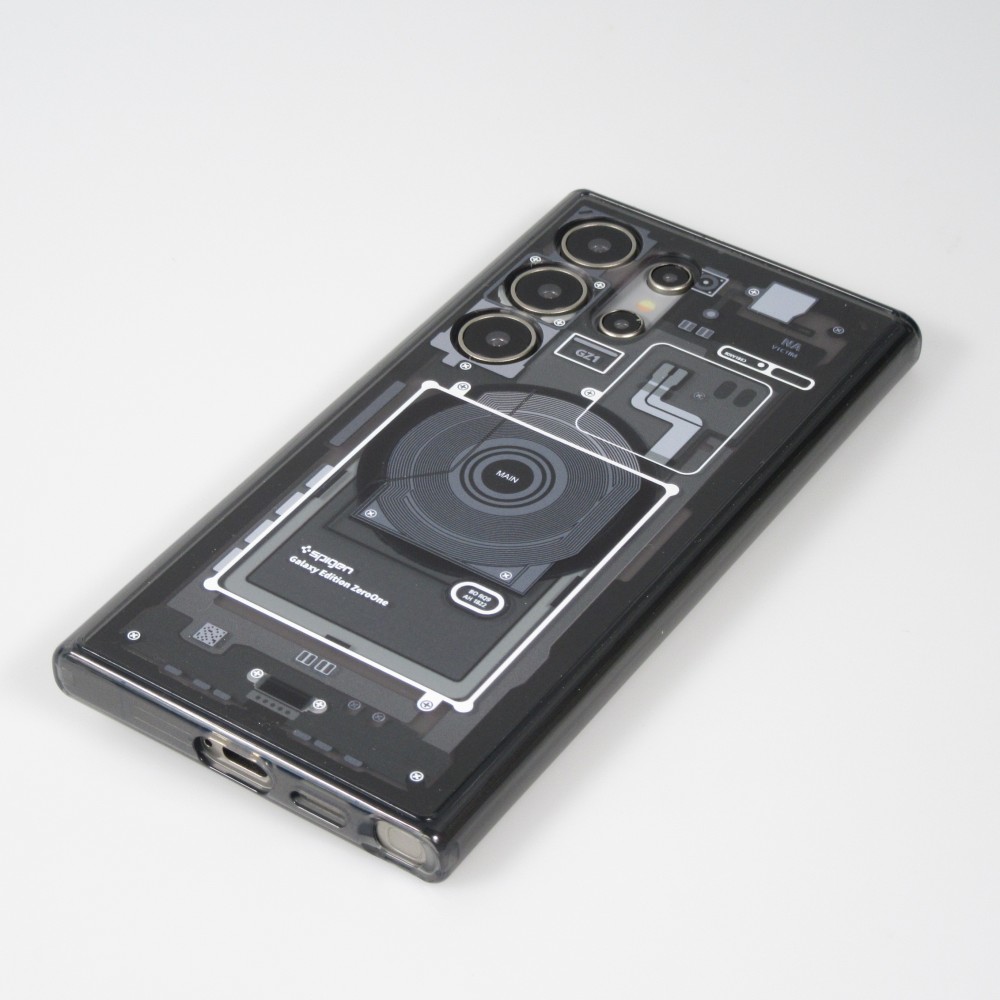Galaxy S24 Case H&uuml;lle - Gummi Silikon Machine Armor Galaxy Edition ZeroOne - Schwarz