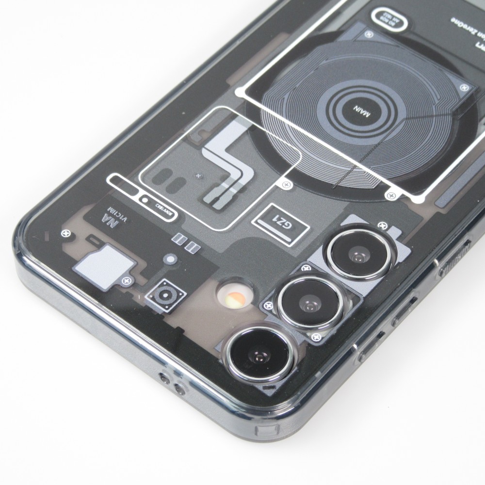 Galaxy S24 Case H&uuml;lle - Gummi Silikon Machine Armor Galaxy Edition ZeroOne - Schwarz